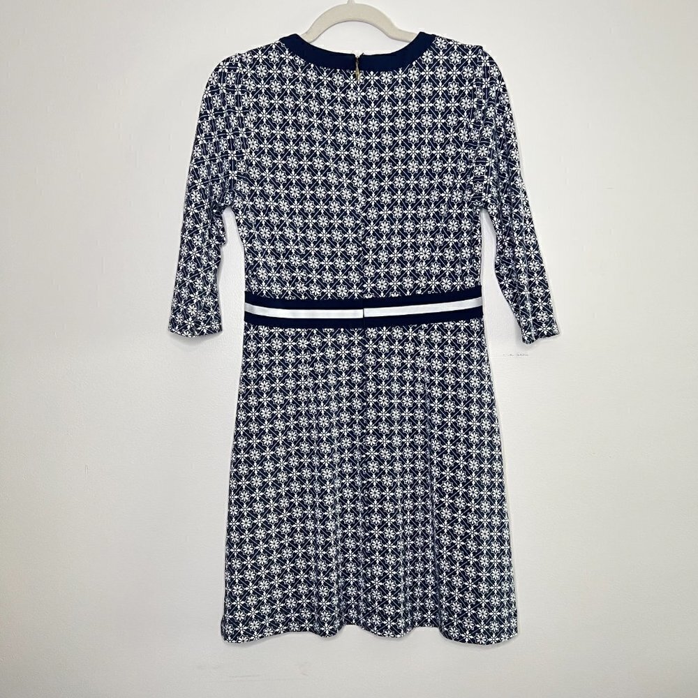 Draper James Honeycomb Floral Dress Reese Witherspoon Contrast Waistband DRK0288 - Picture 8 of 11